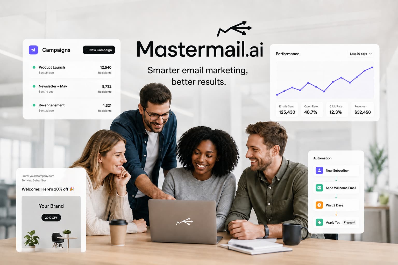 Mastermail.ai email marketing platform