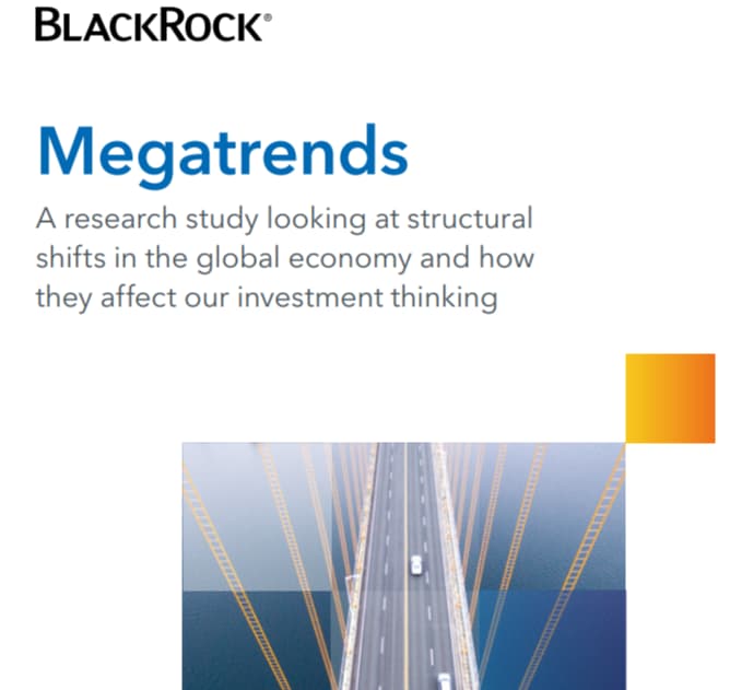 Abstract illustration representing global megatrends